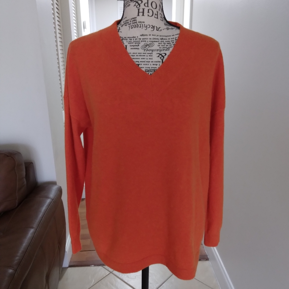 ESTHEME CACHEMIRE‎ 100% CASHMERE V NECK SWEATER